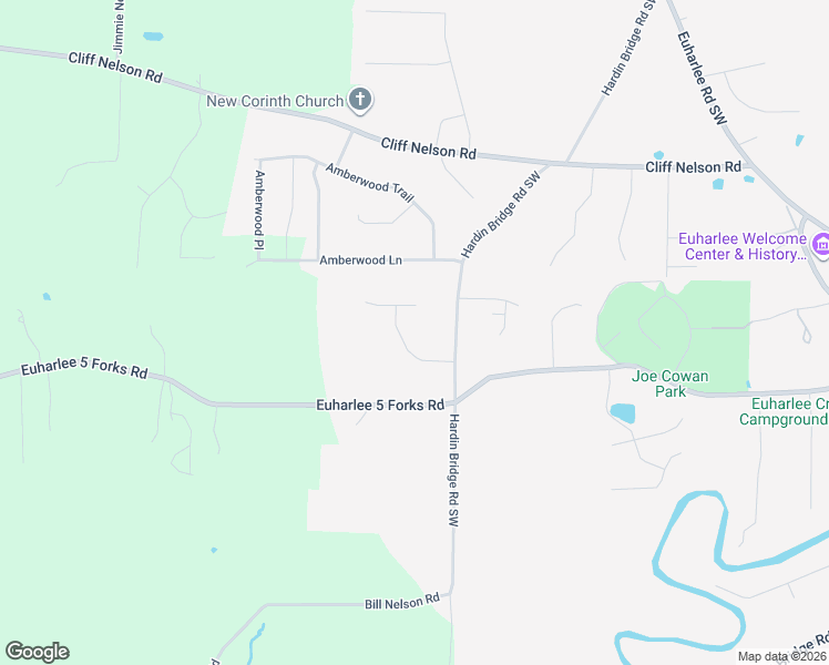 map of restaurants, bars, coffee shops, grocery stores, and more near 20 Russell Ridge Southwest in Euharlee