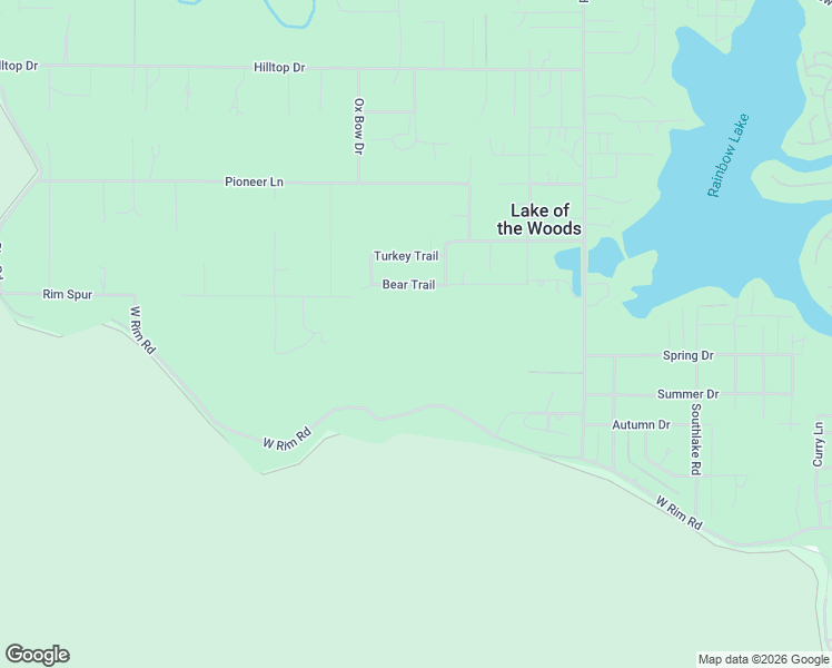 map of restaurants, bars, coffee shops, grocery stores, and more near 3785 Bear Trail in Navajo County