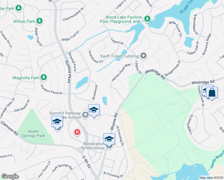 map of restaurants, bars, coffee shops, grocery stores, and more near 165 Heises Pond Way in Columbia