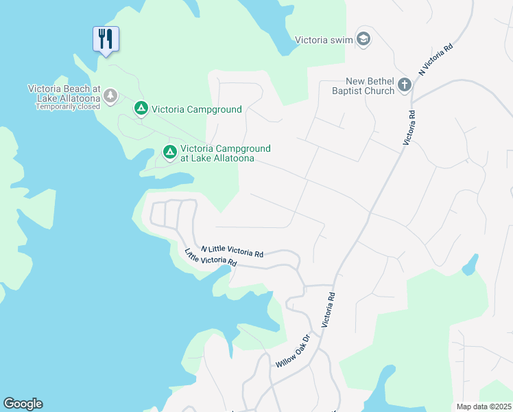 map of restaurants, bars, coffee shops, grocery stores, and more near 206 Emerald Cove Lane in Woodstock