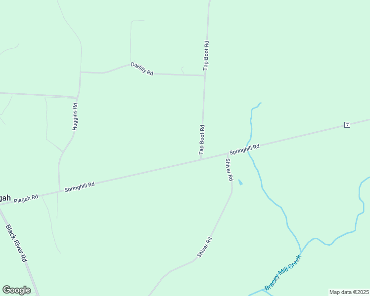 map of restaurants, bars, coffee shops, grocery stores, and more near 5072 Springhill Road in Rembert