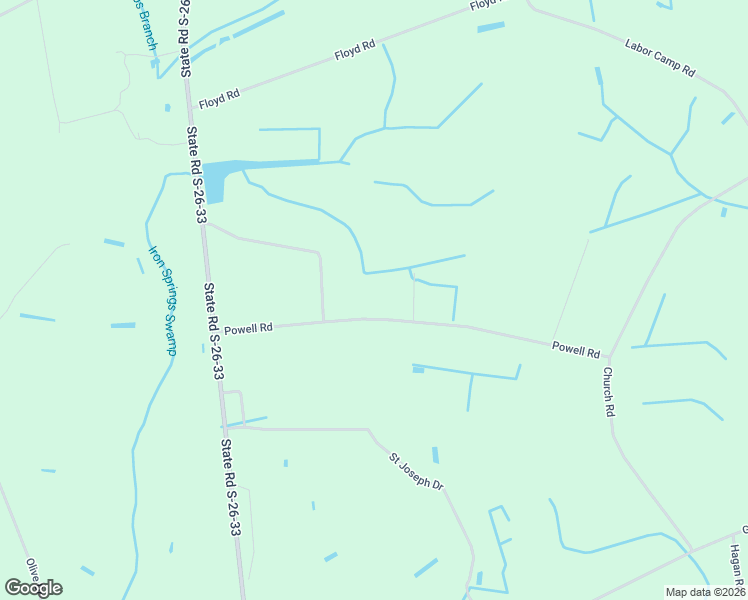 map of restaurants, bars, coffee shops, grocery stores, and more near 4200 Powell Road in Green Sea