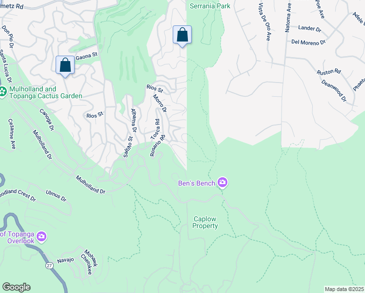 map of restaurants, bars, coffee shops, grocery stores, and more near 4114 Empis Street in Los Angeles
