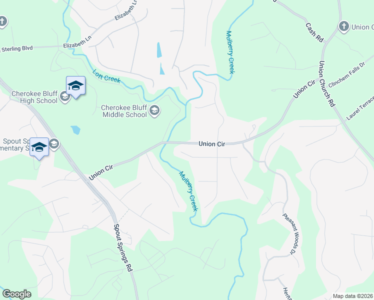 map of restaurants, bars, coffee shops, grocery stores, and more near 5311 Redfield Way in Flowery Branch