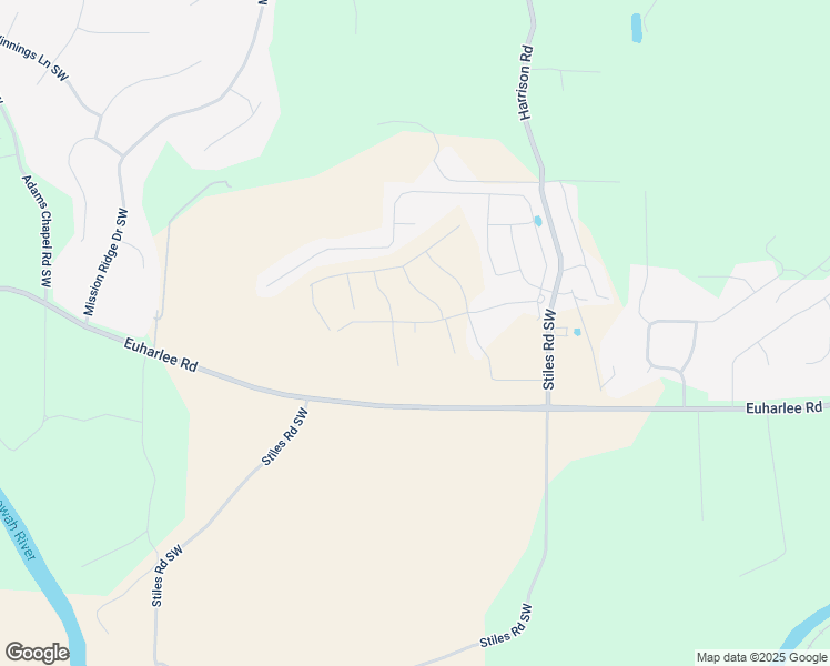 map of restaurants, bars, coffee shops, grocery stores, and more near 414 Sierra Point in Bartow County