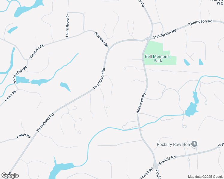 map of restaurants, bars, coffee shops, grocery stores, and more near 240 Thompson Trail in Milton