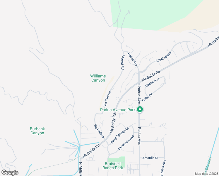 map of restaurants, bars, coffee shops, grocery stores, and more near 4225 Vía Padova in Claremont