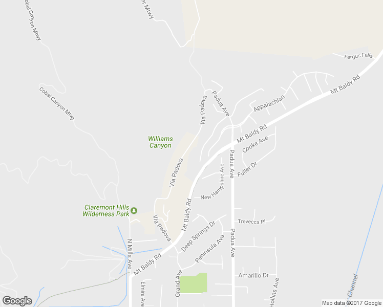 map of restaurants, bars, coffee shops, grocery stores, and more near 4244 Vía Padova in Claremont