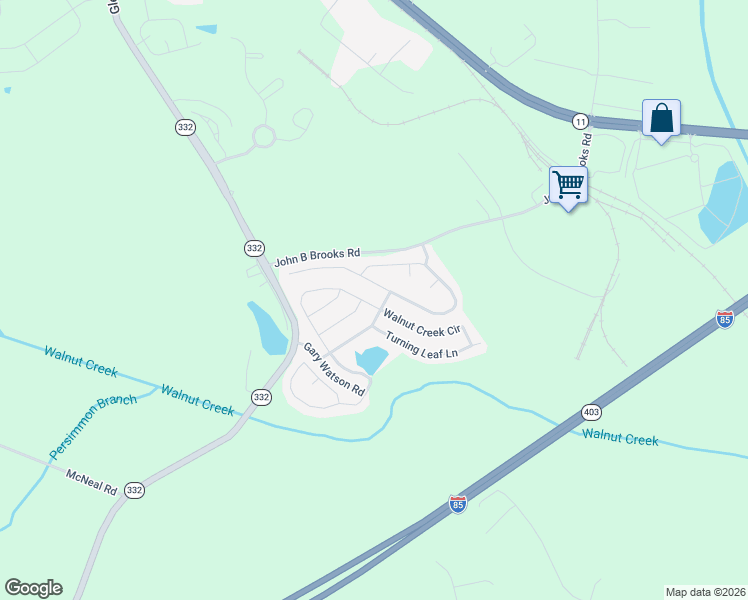 map of restaurants, bars, coffee shops, grocery stores, and more near 821 Independence Avenue in Pendergrass