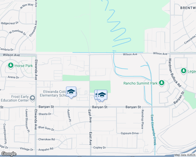 map of restaurants, bars, coffee shops, grocery stores, and more near 13367 Hunt Club Drive in Rancho Cucamonga