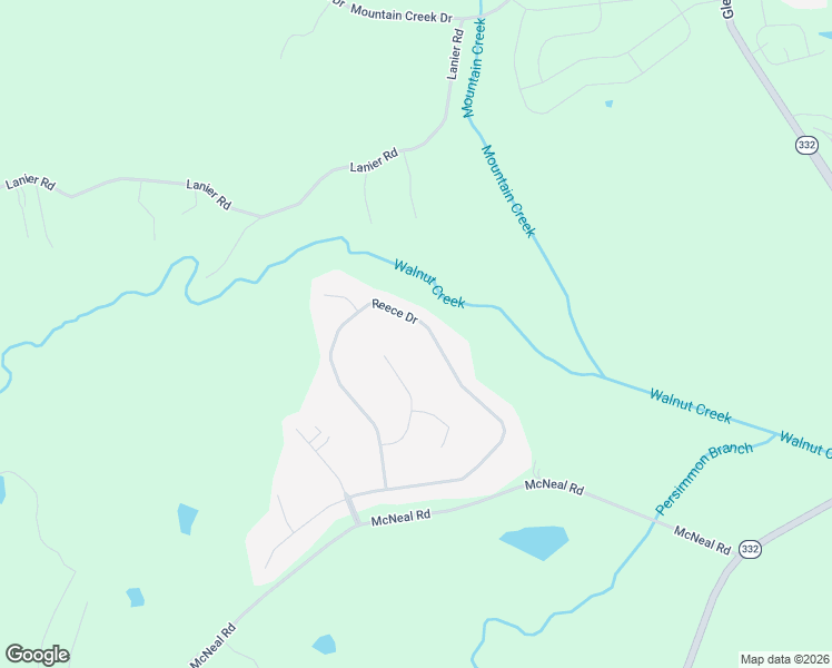 map of restaurants, bars, coffee shops, grocery stores, and more near 684 Reece Drive in Hoschton