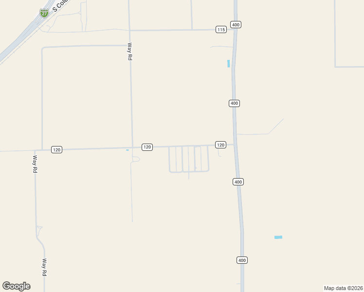 map of restaurants, bars, coffee shops, grocery stores, and more near 2269 County Road 120 in Plainview