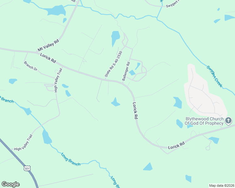 map of restaurants, bars, coffee shops, grocery stores, and more near 1308 Lorick Road in Blythewood