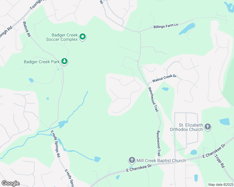 map of restaurants, bars, coffee shops, grocery stores, and more near 512 Osprey Lane in Woodstock