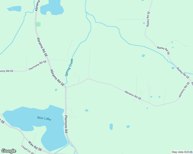 map of restaurants, bars, coffee shops, grocery stores, and more near 1109 Abrams Road Southeast in Silver Creek