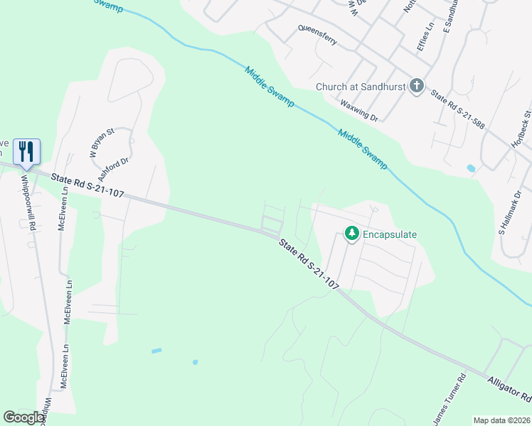 map of restaurants, bars, coffee shops, grocery stores, and more near 3228 Pleasant Valley Circle in Effingham