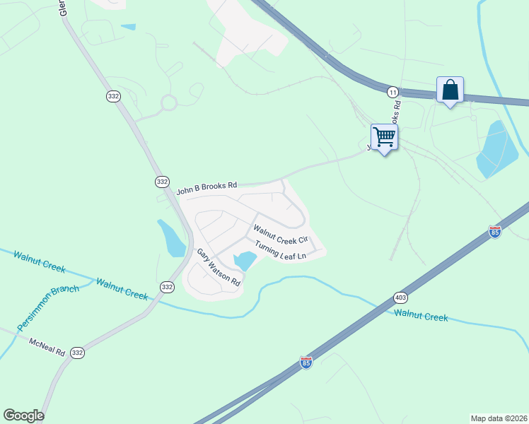map of restaurants, bars, coffee shops, grocery stores, and more near 732 Independence Avenue in Pendergrass