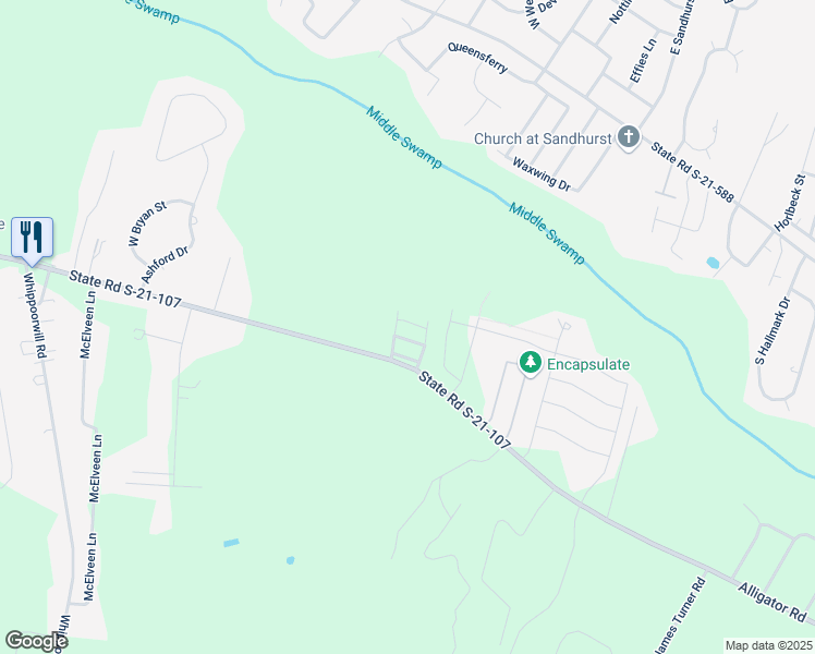 map of restaurants, bars, coffee shops, grocery stores, and more near 3228 Pleasant Valley Circle in Effingham