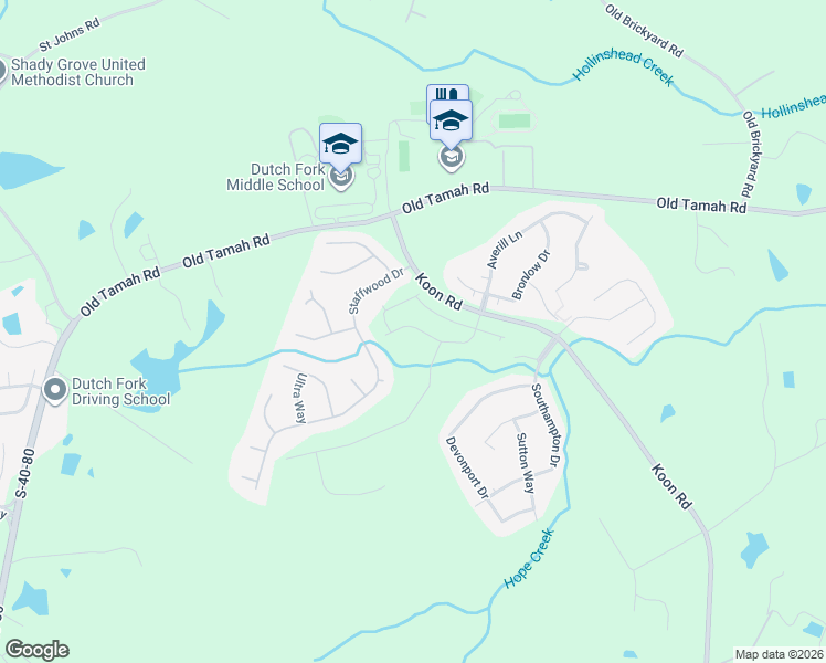 map of restaurants, bars, coffee shops, grocery stores, and more near 177 Abbots Glen Road in Irmo