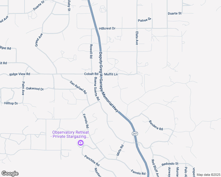 map of restaurants, bars, coffee shops, grocery stores, and more near 57133 Kuna Court in Yucca Valley