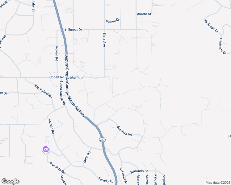 map of restaurants, bars, coffee shops, grocery stores, and more near 57388 Manzanita Drive in Yucca Valley