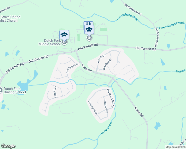 map of restaurants, bars, coffee shops, grocery stores, and more near 1307-1311 State Road S-40-498 in Irmo