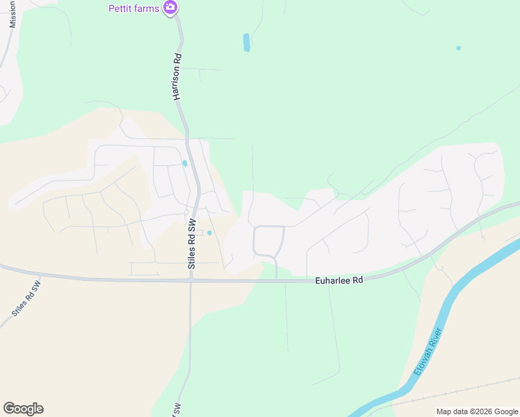 map of restaurants, bars, coffee shops, grocery stores, and more near 18 Greenwood Drive Southwest in Cartersville