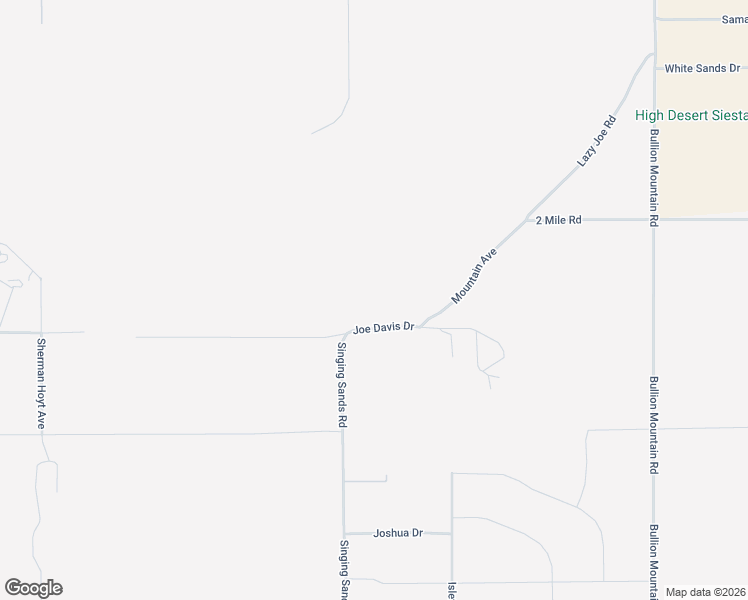 map of restaurants, bars, coffee shops, grocery stores, and more near 75552-75678 Joe Davis Drive in Twentynine Palms