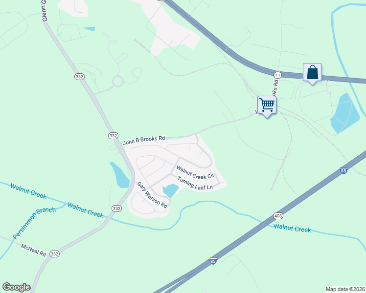 map of restaurants, bars, coffee shops, grocery stores, and more near 732 Independence Avenue in Pendergrass
