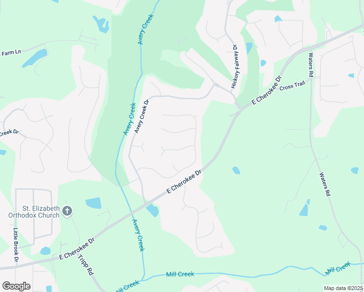 map of restaurants, bars, coffee shops, grocery stores, and more near 204 Maple Creek Chase in Woodstock