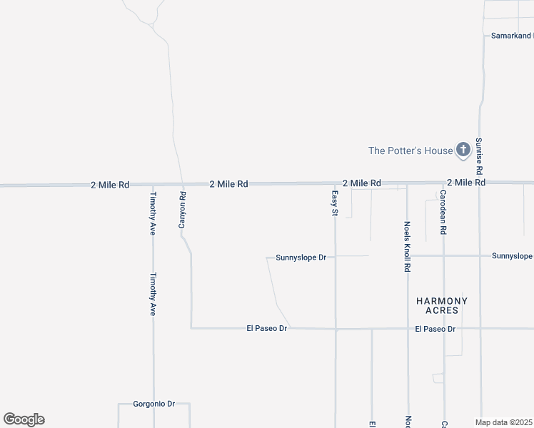 map of restaurants, bars, coffee shops, grocery stores, and more near 70700 2 Mile Road in Twentynine Palms