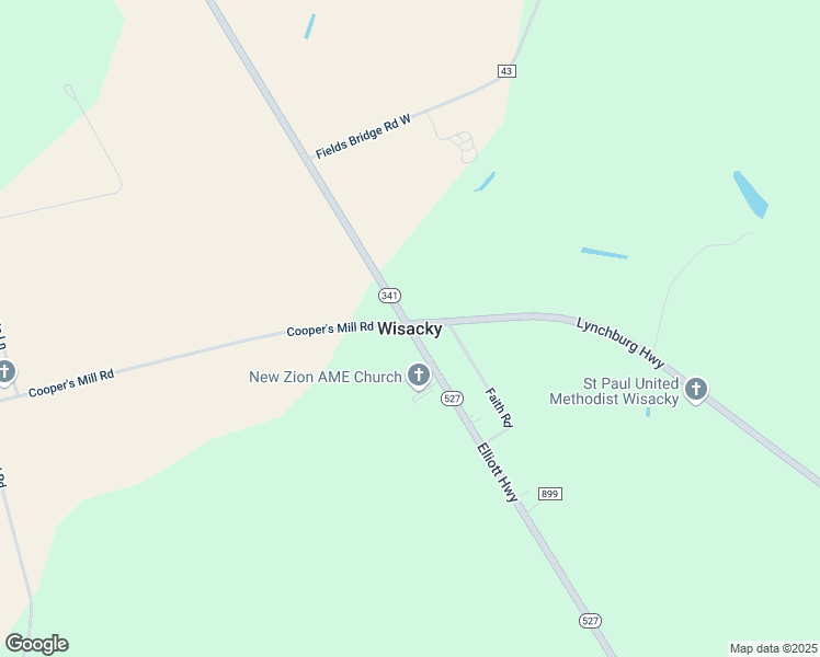 map of restaurants, bars, coffee shops, grocery stores, and more near in Wisacky