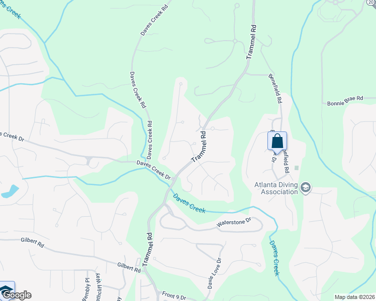 map of restaurants, bars, coffee shops, grocery stores, and more near 6005 Castleton Manor in Cumming