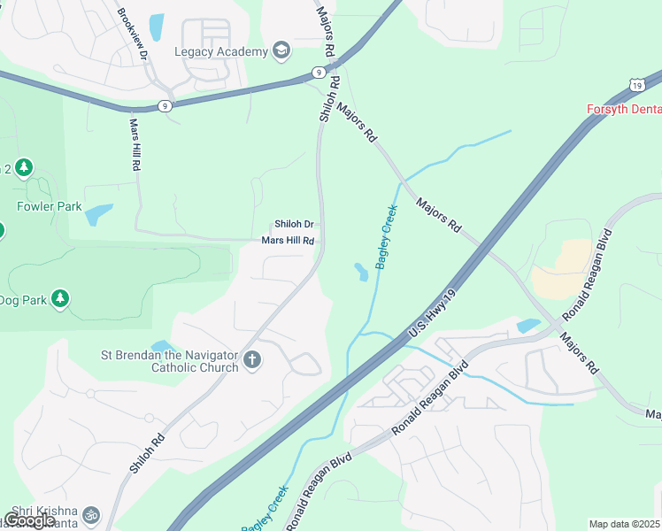 map of restaurants, bars, coffee shops, grocery stores, and more near 4403 Shiloh Road in Cumming
