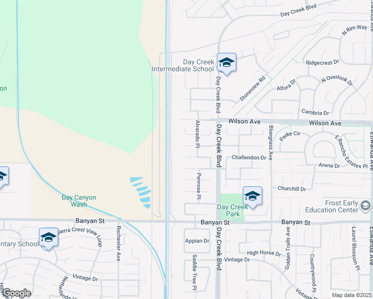 map of restaurants, bars, coffee shops, grocery stores, and more near 12171 Split Rein Drive in Rancho Cucamonga