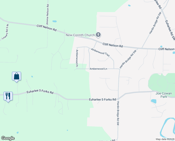 map of restaurants, bars, coffee shops, grocery stores, and more near 137 Amberwood Lane in Kingston