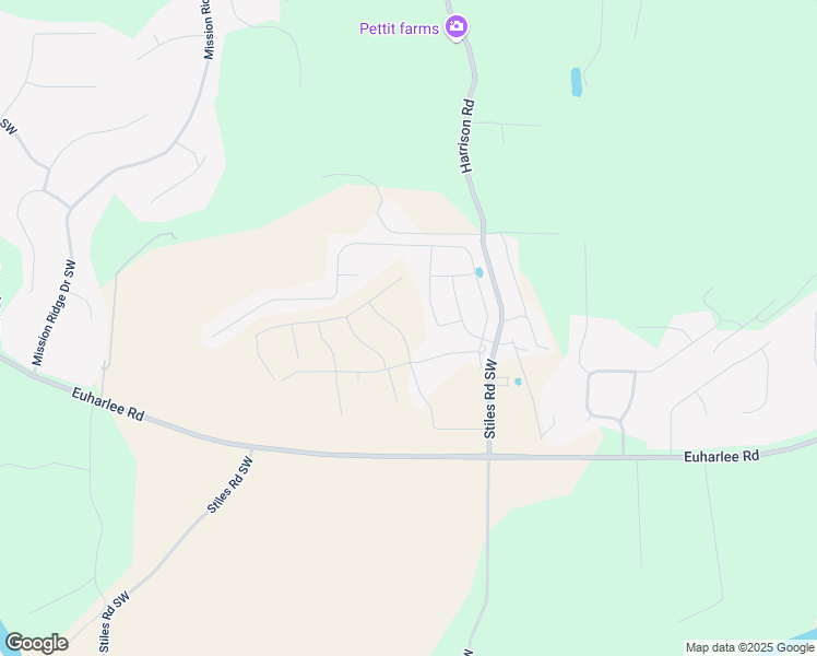 map of restaurants, bars, coffee shops, grocery stores, and more near 238 Chase Drew Drive South West in Cartersville