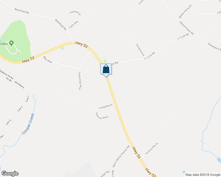 map of restaurants, bars, coffee shops, grocery stores, and more near 5545 Winder Highway in Braselton