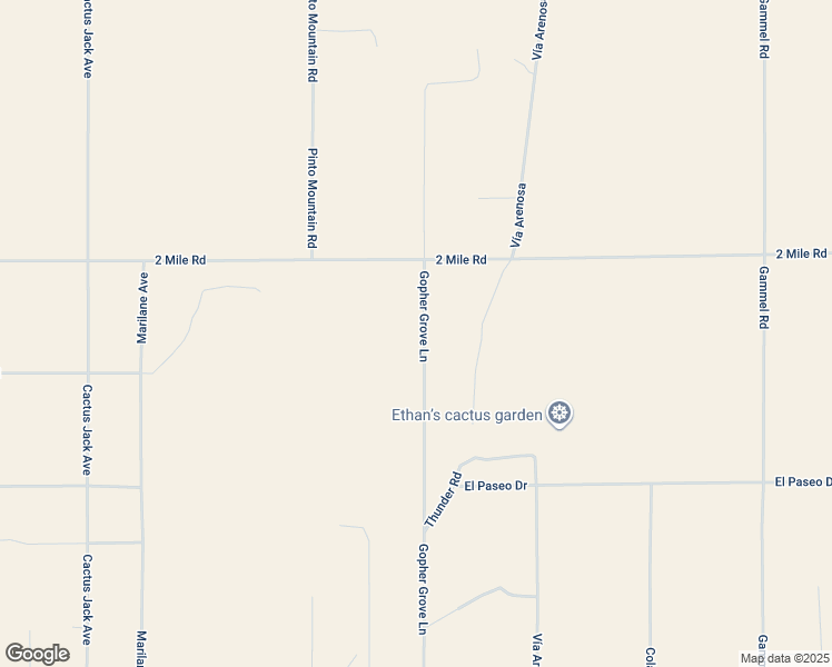 map of restaurants, bars, coffee shops, grocery stores, and more near 5830 Gopher Grove Lane in Twentynine Palms