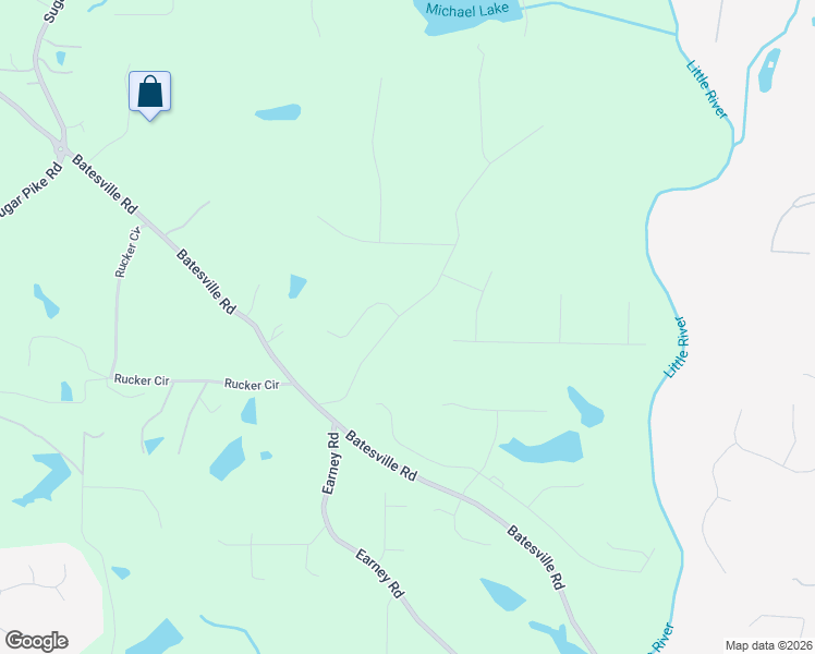 map of restaurants, bars, coffee shops, grocery stores, and more near 1280 Rowe Road in Woodstock