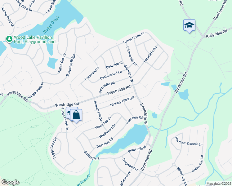 map of restaurants, bars, coffee shops, grocery stores, and more near 332 Westridge Road in Elgin