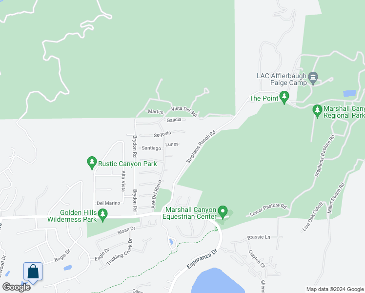map of restaurants, bars, coffee shops, grocery stores, and more near 2564 Lunes in La Verne