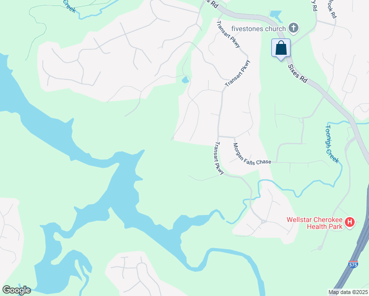 map of restaurants, bars, coffee shops, grocery stores, and more near 301 William Falls Drive in Canton