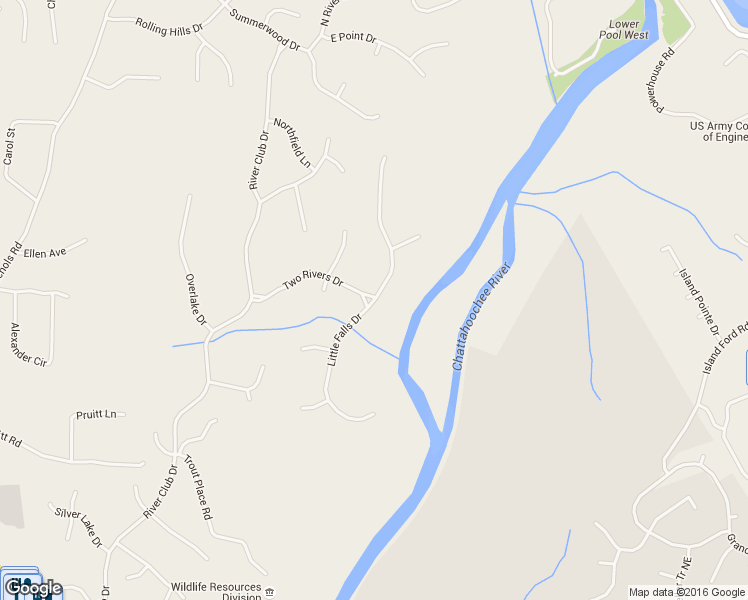 map of restaurants, bars, coffee shops, grocery stores, and more near 4171 Little Falls Drive in Cumming