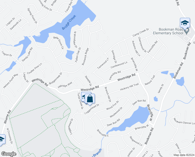 map of restaurants, bars, coffee shops, grocery stores, and more near 225 Branch Hill Drive in Elgin
