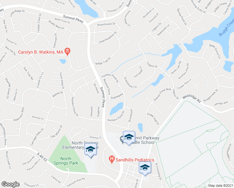 map of restaurants, bars, coffee shops, grocery stores, and more near 6 Stablegate in Columbia