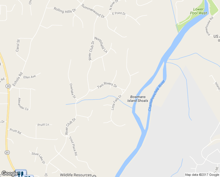 map of restaurants, bars, coffee shops, grocery stores, and more near 4223 Charlottes Overlook in Cumming