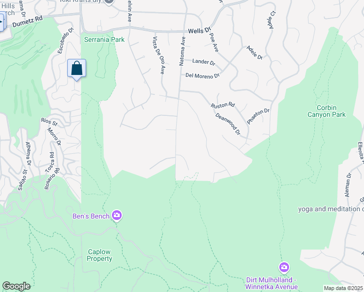 map of restaurants, bars, coffee shops, grocery stores, and more near 4324 Natoma Avenue in Los Angeles