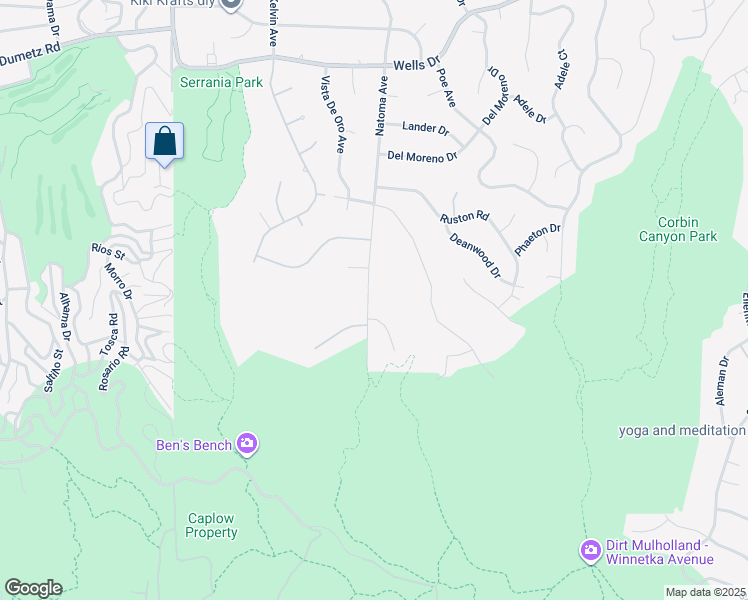 map of restaurants, bars, coffee shops, grocery stores, and more near 4324 Natoma Avenue in Los Angeles