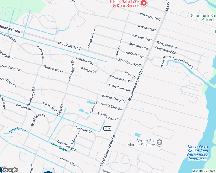map of restaurants, bars, coffee shops, grocery stores, and more near 1-105 Roseman Lane in Wilmington